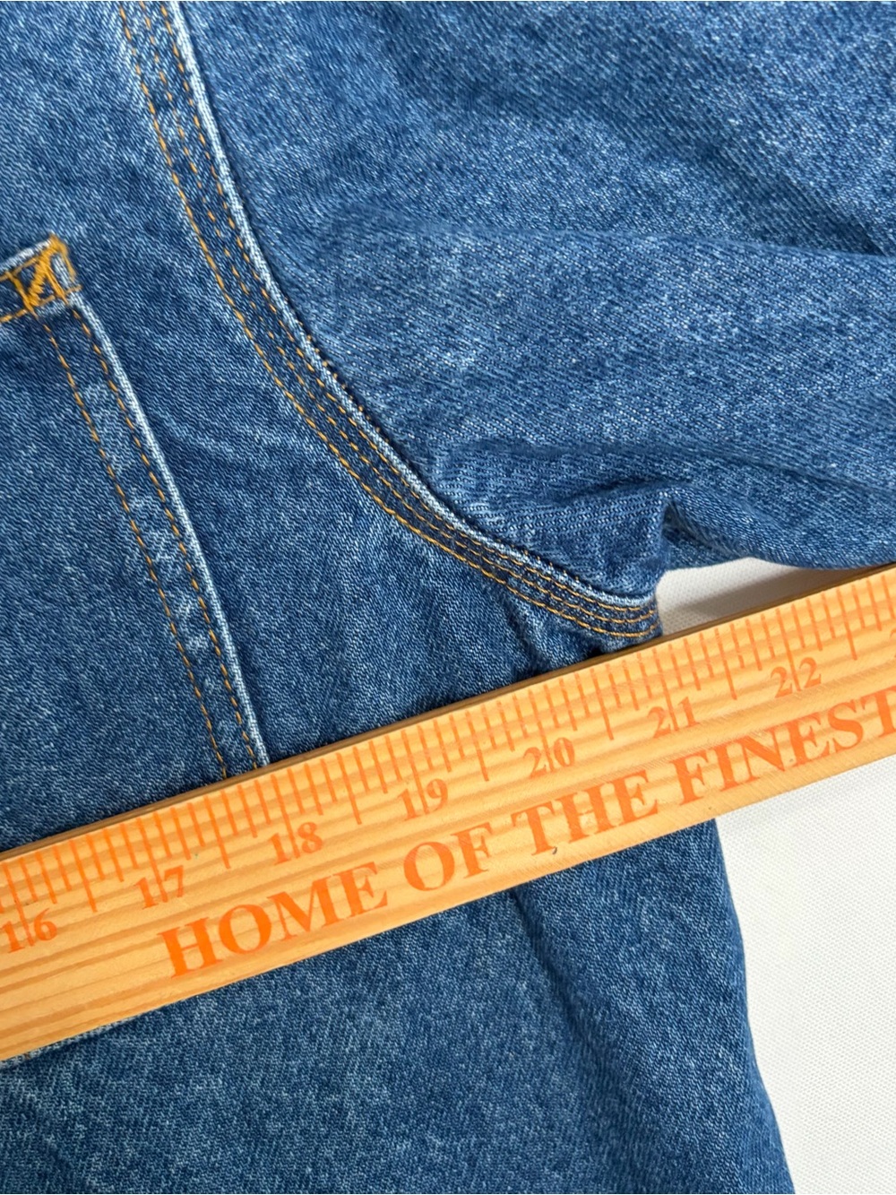 Vintage 90s Women’s Lauren Jeans Co Denim Chore Jacket Medium Utility Barn Coat - Picture 6 of 10